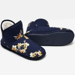 Joules Womens Cabin Warm Faux Fur Lined Comfortable Slippers -BreezeSole Shoes Store jou2035 nvyflr 06