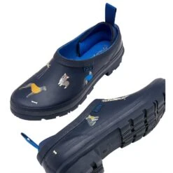 Joules Womens Pop On Slip On Clog Wellington Boots -BreezeSole Shoes Store jou2126 navdog 03