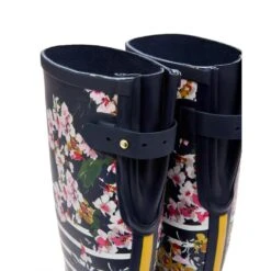 Joules Womens Welly Print Waterproof Wellington Boots -BreezeSole Shoes Store jou2254 navflostp 06