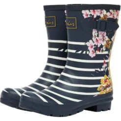 Joules Womens Molly Welly Waterproof Wellington Boots -BreezeSole Shoes Store jou2256 navflostp 05