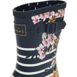 Joules Womens Molly Welly Waterproof Wellington Boots -BreezeSole Shoes Store jou2256 navflostp 06