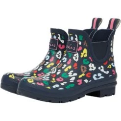 Joules Womens Wellibob Waterproof Wellington Boots -BreezeSole Shoes Store jou2257 navbeeleop 06