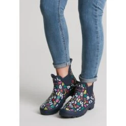 Joules Womens Wellibob Waterproof Wellington Boots -BreezeSole Shoes Store jou2257 navbeeleop 07