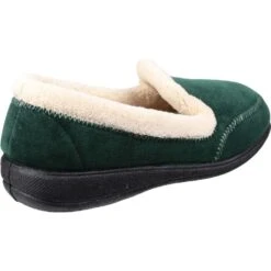 Mirak Womens/Ladies Maier Micro Fleece Memory Foam Textile Slippers -BreezeSole Shoes Store mir375 green 03