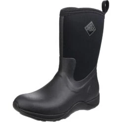 Muck Boots Womens Arctic Weekend Pull On Warm Fleece Wellington Boots -BreezeSole Shoes Store muc019 black 07