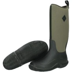 Muck Boots Womens Hale Breathable Pull On Wellington Boots -BreezeSole Shoes Store muc063 moss 01