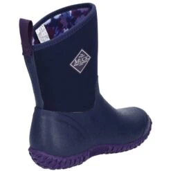 Muck Boots Womens Muckster II Slip On Short Wellington Boots -BreezeSole Shoes Store muc074 blue 03
