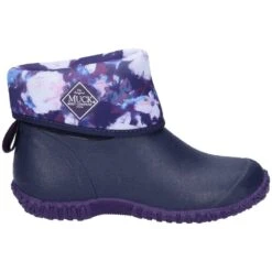 Muck Boots Womens Muckster II Slip On Short Wellington Boots -BreezeSole Shoes Store muc074 blue 04