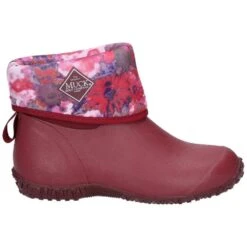 Muck Boots Womens Muckster II Slip On Short Wellington Boots -BreezeSole Shoes Store muc074 red 04