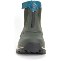 Muck Boots Womens Apex Mid Waterproof Zip Up Ankle Boots -BreezeSole Shoes Store muc089 moss 04