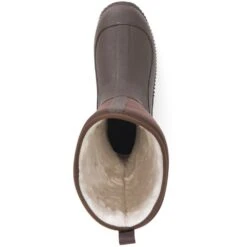 Muck Boots Womens Hale Fleece Waterproof Wellingtons Boots -BreezeSole Shoes Store muc109 brown 04 1