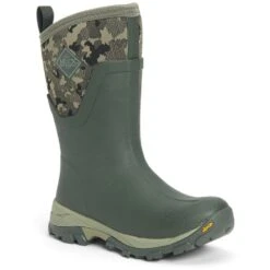 Muck Boots Womens Arctic Ice Mid Waterproof Wellington Boots -BreezeSole Shoes Store muc120 camo 01 1