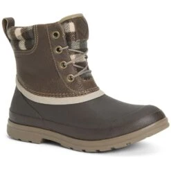 Muck Boots Womens Originals Duck Lace Wellingtons Wellies -BreezeSole Shoes Store muc122 walnut 01