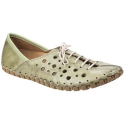 Riva Womens Zeta Leather Casual Summer Shoes -BreezeSole Shoes Store riv010 green 01