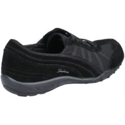 Skechers Womens Breathe-Easy-Weekend Wishes Lace Up Shoes -BreezeSole Shoes Store ske1069 blk 03