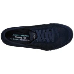 Skechers Womens Breathe-Easy-Weekend Wishes Lace Up Shoes -BreezeSole Shoes Store ske1069 nvy 05