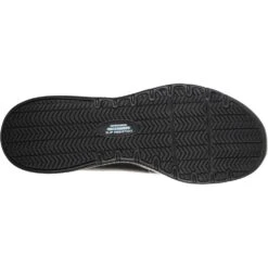 Skechers Womens Marsing Gmina Slip Resistant Leather Shoes -BreezeSole Shoes Store ske1498 blk 04