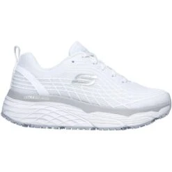 Skechers Womens Max Cushioning Elite Slip Resistant Shoes -BreezeSole Shoes Store ske1499 wht 02