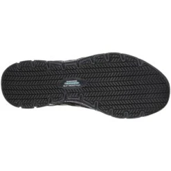 Skechers Womens Ghenter Dagsby Leather Lace Up Safety Shoes -BreezeSole Shoes Store ske1545 blk 04