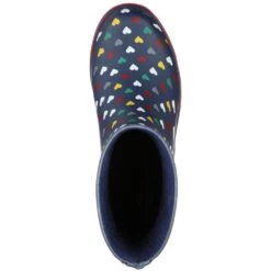 Skechers Womens BOBS Rain Check Love Splash Wellington Boots -BreezeSole Shoes Store ske1607 nvmt 03