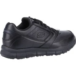 Skechers Womens Nampa Wyola Occupational Safety Shoes -BreezeSole Shoes Store ske1714 blk 04