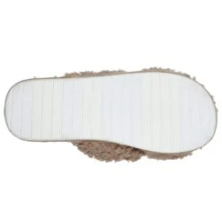 Skechers Womens Cozy Slide Crossover Sherpa Slip On Slippers -BreezeSole Shoes Store ske1963 tpe 04