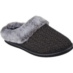 Skechers Womens Cozy Campfire Faux Fur Memory Foam Slippers