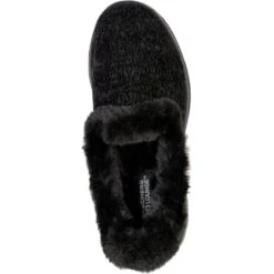 Skechers Womens Go Walk Lounge Soft Chenille Slippers -BreezeSole Shoes Store ske2029 bbk 05