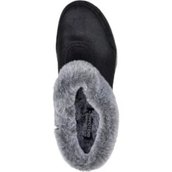 Skechers Womens On The GO Joy Slip On Winter Gratify Shoes -BreezeSole Shoes Store ske2068 bkgy 03