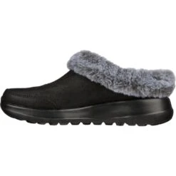 Skechers Womens On The GO Joy Slip On Winter Gratify Shoes -BreezeSole Shoes Store ske2068 bkgy 04