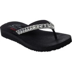 Skechers Womens Meditation Clear Waters Flip Flop Sandals