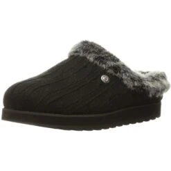 Skechers Womens/Ladies Keepsakes - Ice Angel Fluffy Trim Mule Slippers