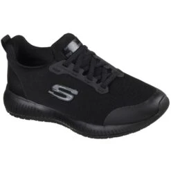 Skechers Womens Squad Slip Resistant Lace Up Safety Trainers