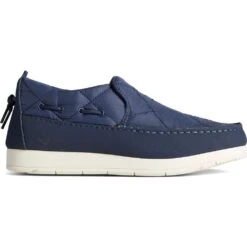 Sperry Womens Moc Sider Slip On Outdoor Indoor Slippers -BreezeSole Shoes Store spe029 navy 02