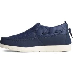 Sperry Womens Moc Sider Slip On Outdoor Indoor Slippers -BreezeSole Shoes Store spe029 navy 03