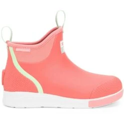 Xtratuf Womens Ankle Deck Boot Sport Wellington Boots -BreezeSole Shoes Store xtr018 coral 02
