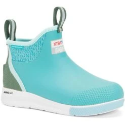 Xtratuf Womens Ankle Deck Boot Sport Wellington Boots -BreezeSole Shoes Store xtr018 teal 01
