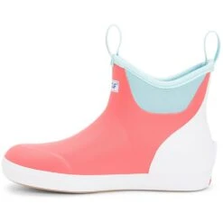 Xtratuf Womens Ankle Deck Eco Rubber Wellington Boots -BreezeSole Shoes Store xtr020 coral 03